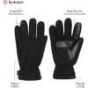 image:imageisotoner mens Water Repellent Stretch Fleece Lined GlovesBlack