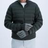 image:imageisotoner mens Water Repellent Tech Stretch Touchscreen Gloves With Velcro ClosureHeather Grey