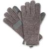 image:imageisotoner womens Warm Plush Lined Chenille Touchscreen Gloves  Solid and Snowflake PatternAsh Grey Solid