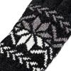 image:imageisotoner womens Warm Plush Lined Chenille Touchscreen Gloves  Solid and Snowflake PatternBlack Snowflake