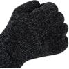 image:imageisotoner womens Warm Plush Lined Chenille Touchscreen Gloves  Solid and Snowflake PatternBlack Solid
