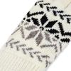 image:imageisotoner womens Warm Plush Lined Chenille Touchscreen Gloves  Solid and Snowflake PatternEwe Ivory Snowflake