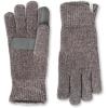 image:imageisotoner womens Warm Plush Lined Chenille Touchscreen Gloves  Solid and Snowflake PatternAsh Grey Solid