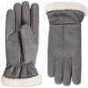 image:imagesmartDRI Microsuede Flip Top Mitten wStitching Detail SherpasoftAsh Grey Glove