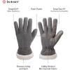 image:imagesmartDRI Microsuede Flip Top Mitten wStitching Detail SherpasoftAsh Grey Glove