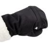 image:imagesmartDRI Microsuede Flip Top Mitten wStitching Detail SherpasoftBlack Mitten
