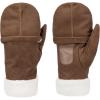 image:imagesmartDRI Microsuede Flip Top Mitten wStitching Detail SherpasoftCognac Mitten