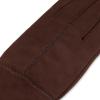 image:imagesmartDRI Microsuede Flip Top Mitten wStitching Detail SherpasoftDark Brown Glove