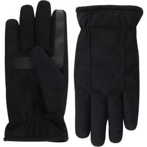 image:imageisotoner Mens Water Repellent Dual Lined Microfiber Touchscreen GlovesBlack