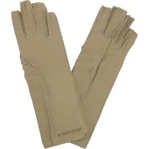 image:imageisotoner Women amp Men Arthritis Compression Rheumatoid Pain Relief Gloves for joint support with OpenFull finger designCamel Tan