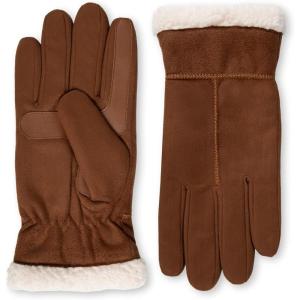 image:imagesmartDRI Microsuede Flip Top Mitten wStitching Detail SherpasoftCognac Glove