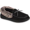 image:imageIsotoner Womens Microsuede Moccasin Slippers NonSlip IndoorOutdoor Memory Foam Machine WashableBlack