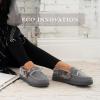 image:imageIsotoner Womens Microsuede Moccasin Slippers NonSlip IndoorOutdoor Memory Foam Machine WashableBlack