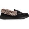 image:imageIsotoner Womens Microsuede Moccasin Slippers NonSlip IndoorOutdoor Memory Foam Machine WashableBlack