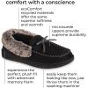 image:imageIsotoner Womens Microsuede Moccasin Slippers NonSlip IndoorOutdoor Memory Foam Machine WashableBuckskin