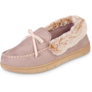 image:imageIsotoner Womens Microsuede Moccasin Slippers NonSlip IndoorOutdoor Memory Foam Machine WashableWoodberry