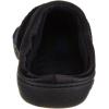 image:imageisotoner womens Terry and Satin Slip on Cushioned Slipper With Memory Foam for IndoorOutdoor ComfortBlack