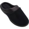 image:imageisotoner womens Terry and Satin Slip on Cushioned Slipper With Memory Foam for IndoorOutdoor ComfortBlack