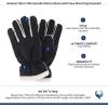 image:imageIsotoner Mens Microsuede Winter Glove with Faux Shearling OutseamBlack