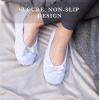 image:imageIsotoner Womens Classic Terry Ballerina Slipper Soft Breathable Terry Lined Satin Bow Secure FitBlack