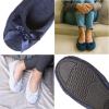 image:imageIsotoner Womens Classic Terry Ballerina Slipper Soft Breathable Terry Lined Satin Bow Secure FitNavy