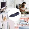 image:imageIsotoner Womens Classic Terry Ballerina Slipper Soft Breathable Terry Lined Satin Bow Secure FitWhite