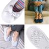 image:imageIsotoner Womens Classic Terry Ballerina Slipper Soft Breathable Terry Lined Satin Bow Secure FitWhite