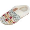 image:imageIsotoner Womens Heritage Fairisle Knit Hoodback SlipperMulti