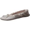 image:imageIsotoner Womens Satin Ballerina Slippers with Classic Ribbon Bow and Suede SoleSand Trap Soft Tie Bow