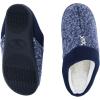 image:imageWomens Heathered Knit Jessie Clog SlippersNavyBlue