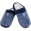image:imageWomens Heathered Knit Jessie Clog SlippersNavyBlue