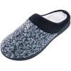 image:imageWomens Heathered Knit Jessie Clog SlippersNavyBlue