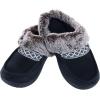 image:imageWomens Recycled Microsuede and Faux Fur Clog SlippersBlack