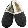 image:imageisotoner Marisol Microsuede Womens Slippers Memory Foam IndoorOutdoor SoleBlack
