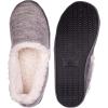 image:imageisotoner Marisol Microsuede Womens Slippers Memory Foam IndoorOutdoor SoleHeather Grey