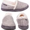 image:imageisotoner Marisol Microsuede Womens Slippers Memory Foam IndoorOutdoor SoleHeather Grey