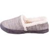 image:imageisotoner Marisol Microsuede Womens Slippers Memory Foam IndoorOutdoor SoleHeather Grey