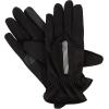 image:imageisotoner Mens Moisture Wicking Reflective Touchscreen Gloves With Gathered WristBlack