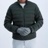 image:imageisotoner Mens Moisture Wicking Reflective Touchscreen Gloves With Gathered WristHeather Grey
