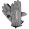 image:imageisotoner Mens Moisture Wicking Reflective Touchscreen Gloves With Gathered WristHeather Grey