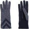 image:imageisotoner SmartDri Smartouch 3 Button Length Spandex Chevron Gloves  A30660 Black Heather LXL