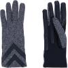 image:imageisotoner SmartDri Smartouch 3 Button Length Spandex Chevron Gloves  A30660 Black Heather SM