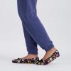 image:imageisotoner Womens Classic Stretch Satin Ballerina Slippers with Satin and Sequin Bow TieMulti Floral
