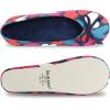 image:imageisotoner Womens Classic Stretch Satin Ballerina Slippers with Satin and Sequin Bow TieMulti Heart