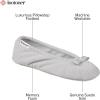 image:imageisotoner Womens Diamond Microterry Ballerina SlippersLight Grey Diamond
