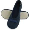 image:imageisotoner Womens Diamond Microterry Ballerina SlippersNavy Blue