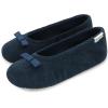 image:imageisotoner Womens Diamond Microterry Ballerina SlippersNavy Blue