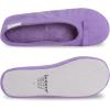 image:imageisotoner Womens Diamond Microterry Ballerina SlippersWisteria
