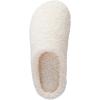 image:imageisotoner Womens Fiona Berber Clog Slippers White Enhanced Extra Heel Support Indoor Outdoor Machine Washable