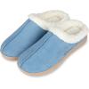 image:imageisotoner Womens IndoorOutdoor Slipon Microsuede Rory Memory Foam Clog SlippersBlue Willow
